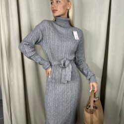 Šilta suknelė su kakliuku - Image 2