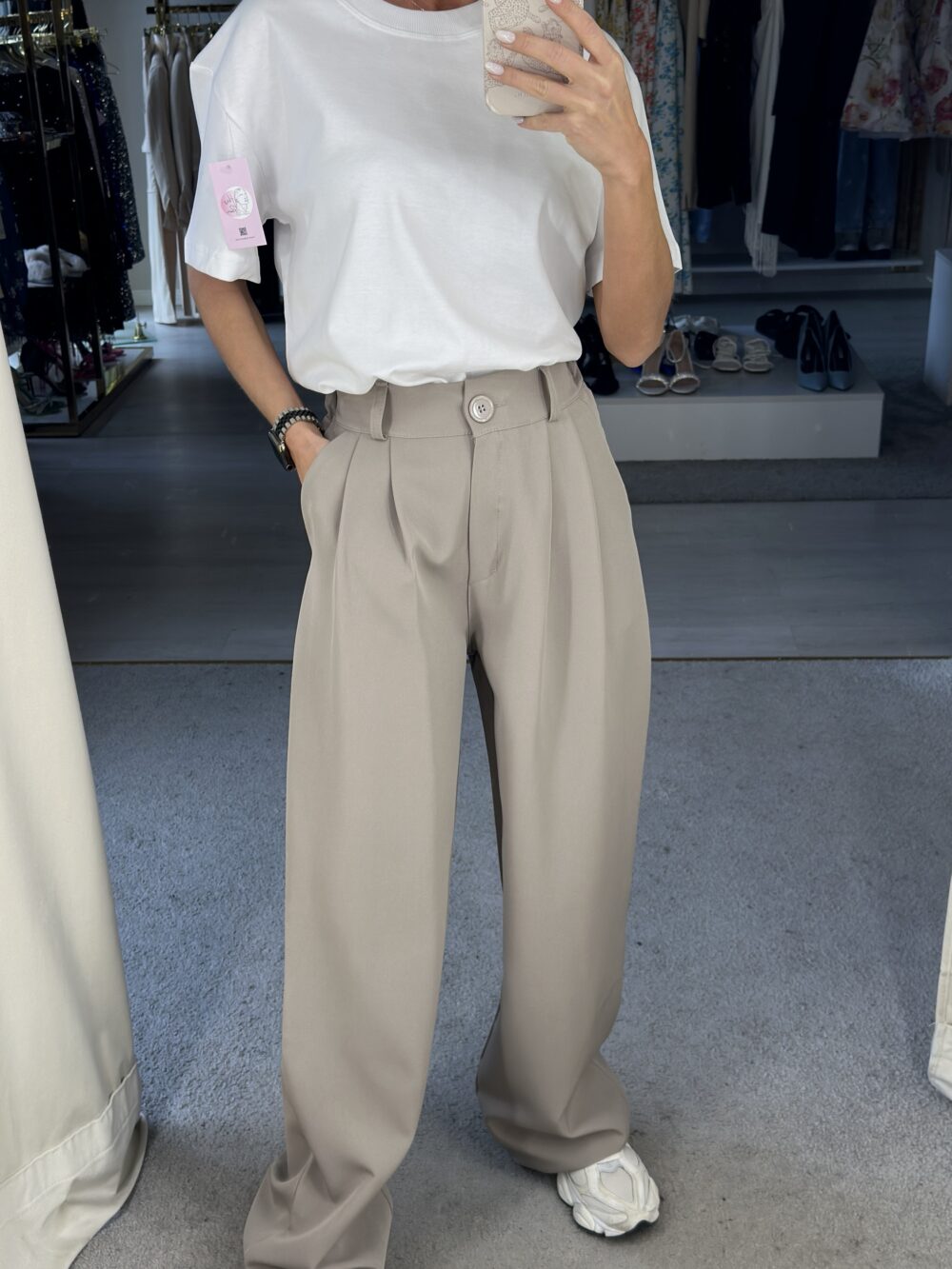 Mud brown klasikinės kelnės