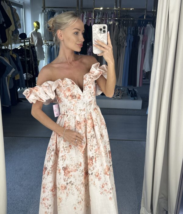 Suknelė su 30% lino - M/L