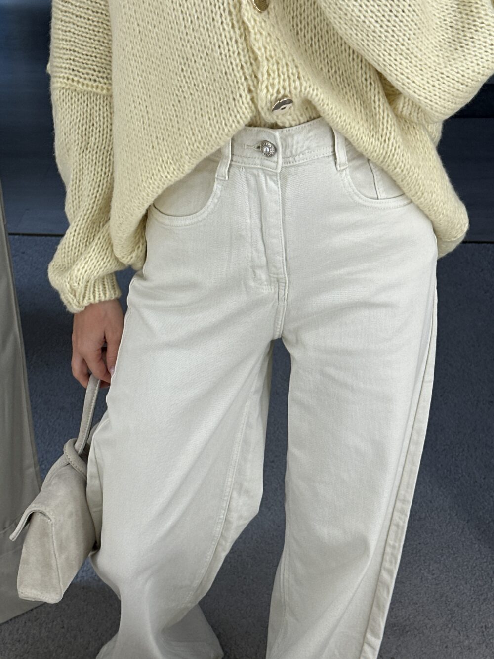 Džinsai WIDE CREAM - Image 3