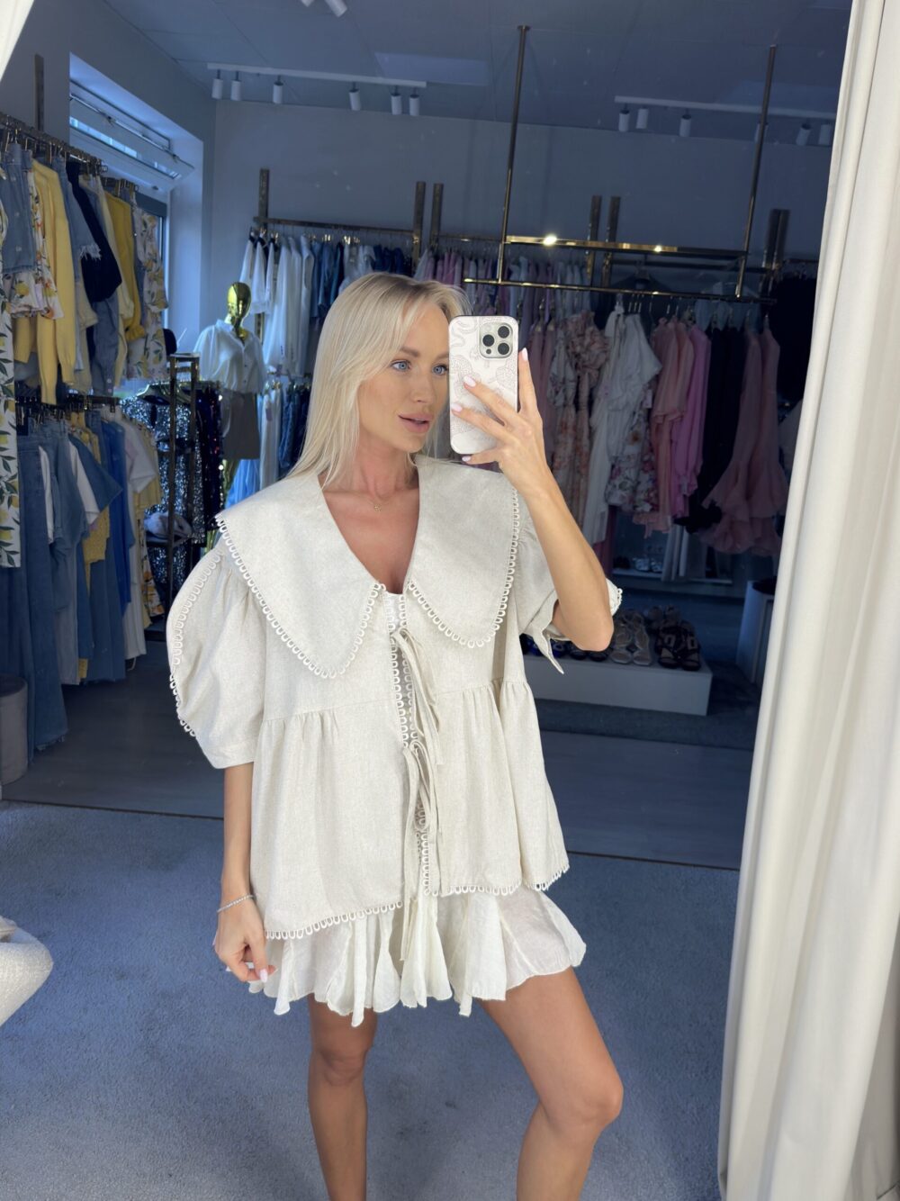 Lininė elegantiška palaidinė - Image 15