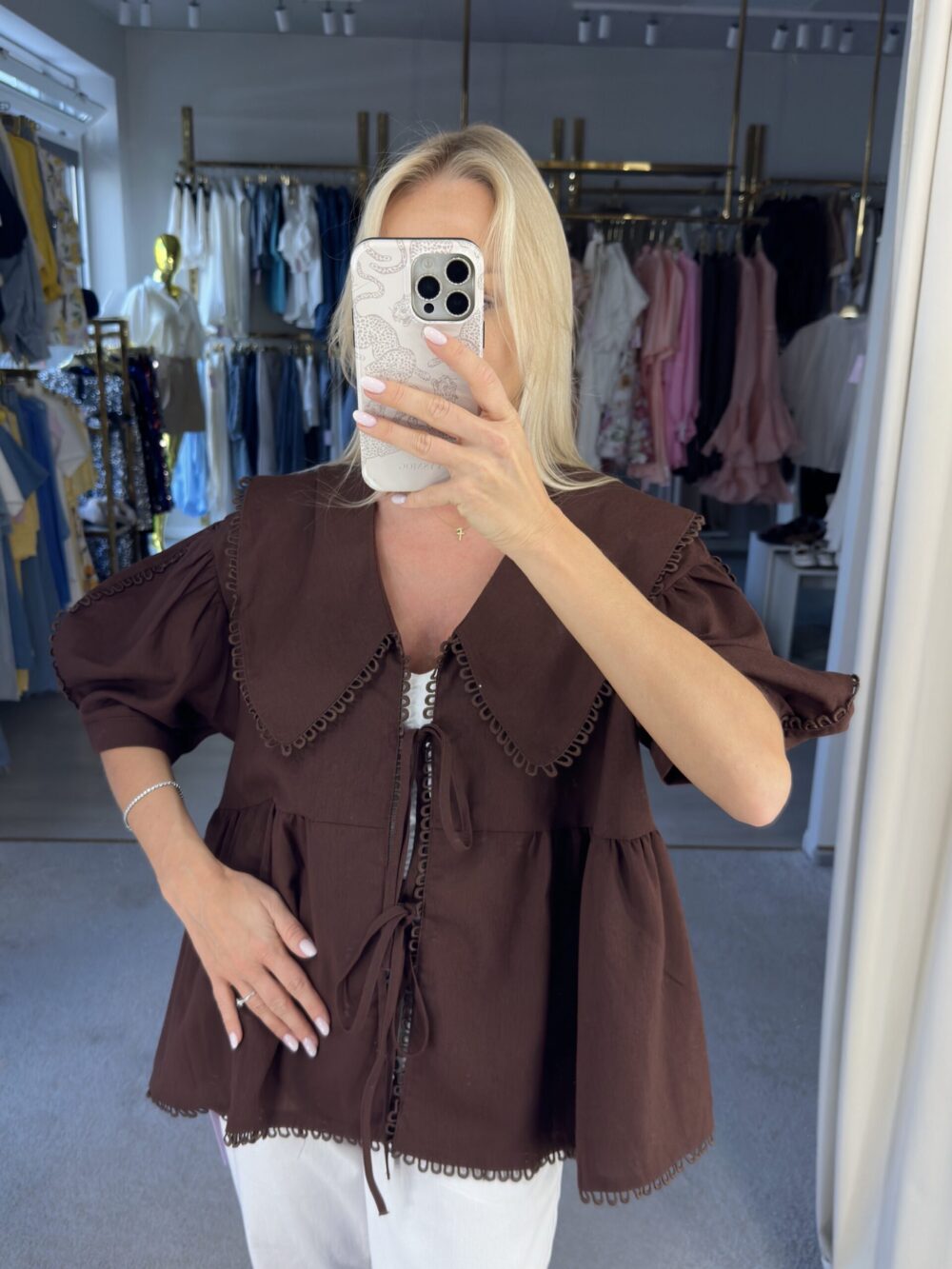 Lininė elegantiška palaidinė - Image 2