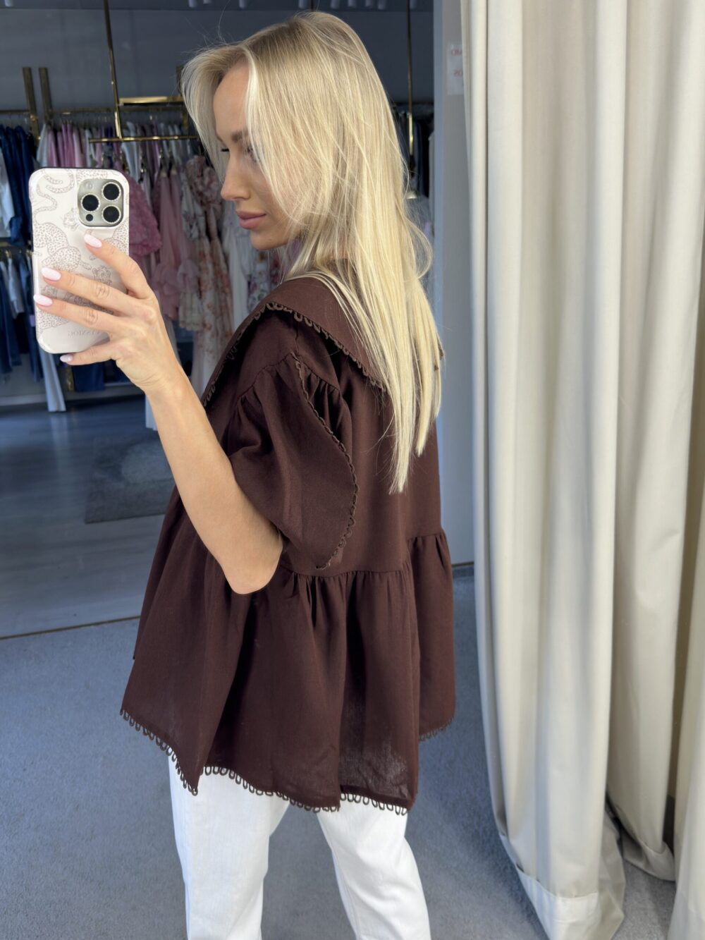 Lininė elegantiška palaidinė - Image 10