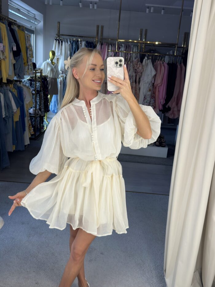 Kreminė suknelė elegance