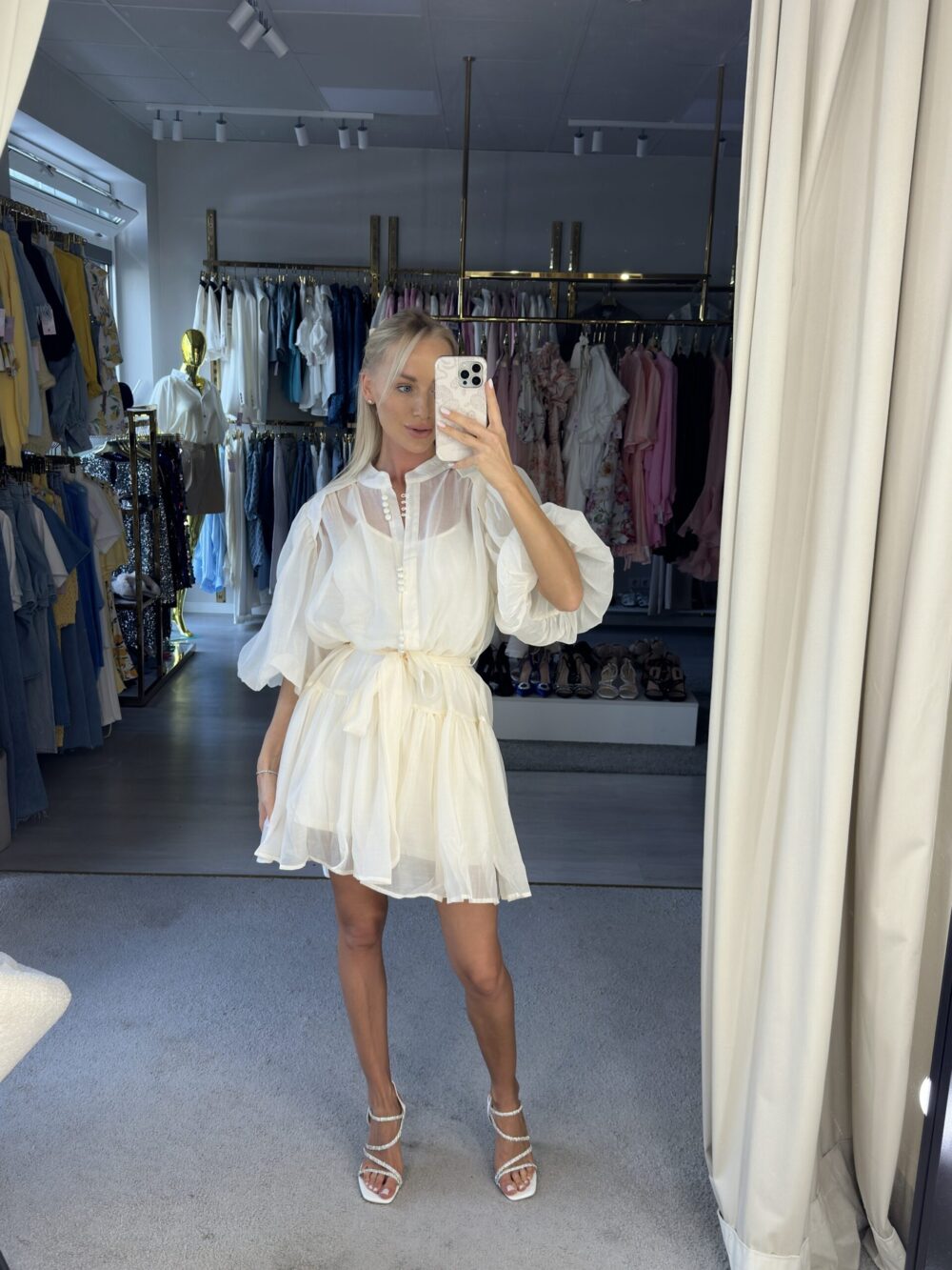 Kreminė suknelė elegance - Image 6