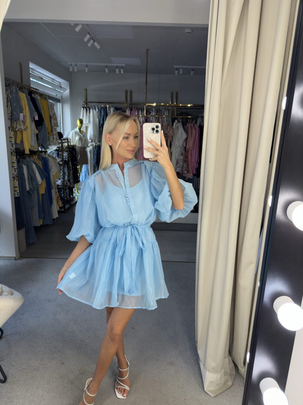 Žydra suknelė ELEGANCE - Image 2