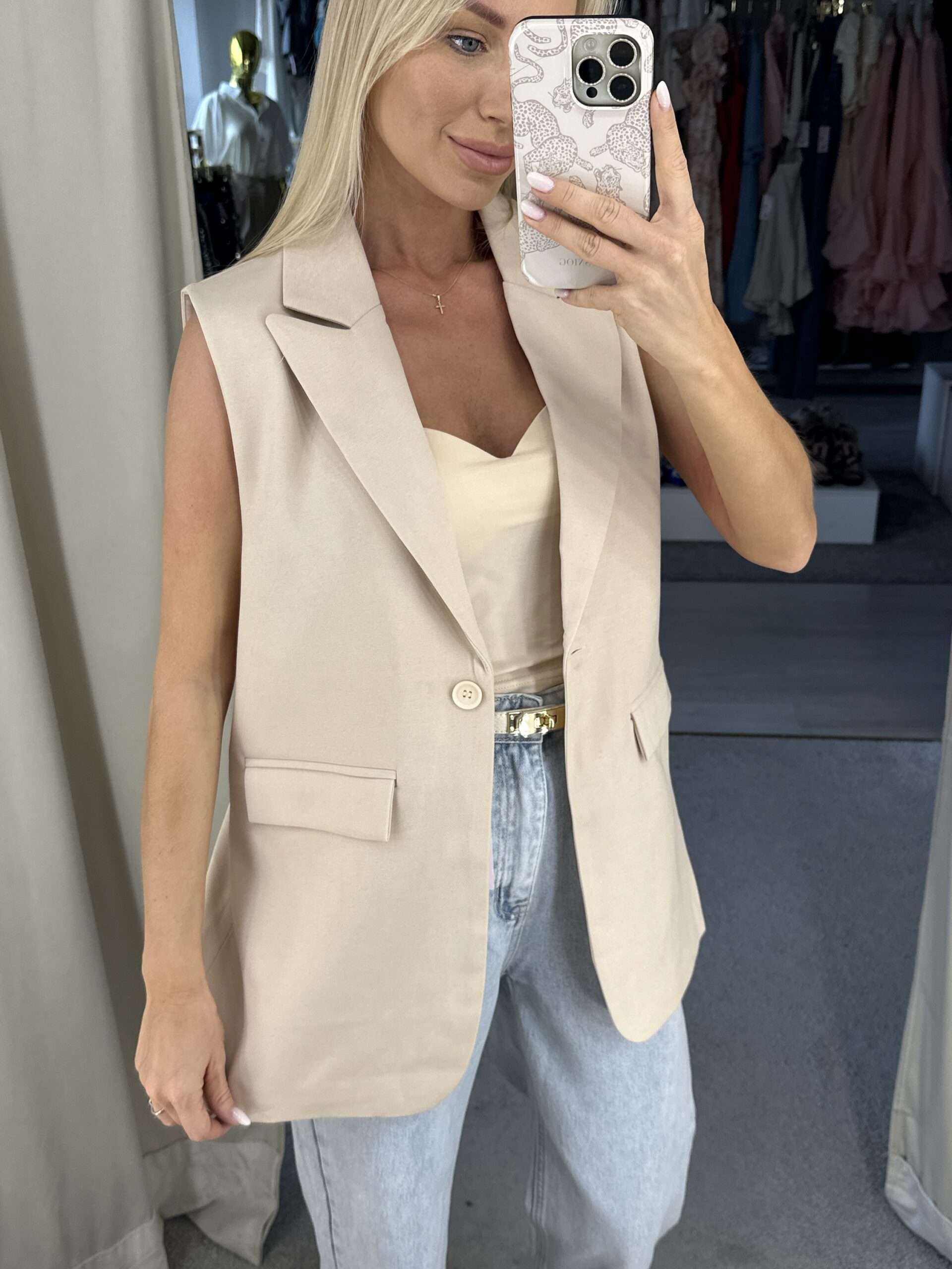 Klasikinė liemenė BEIGE