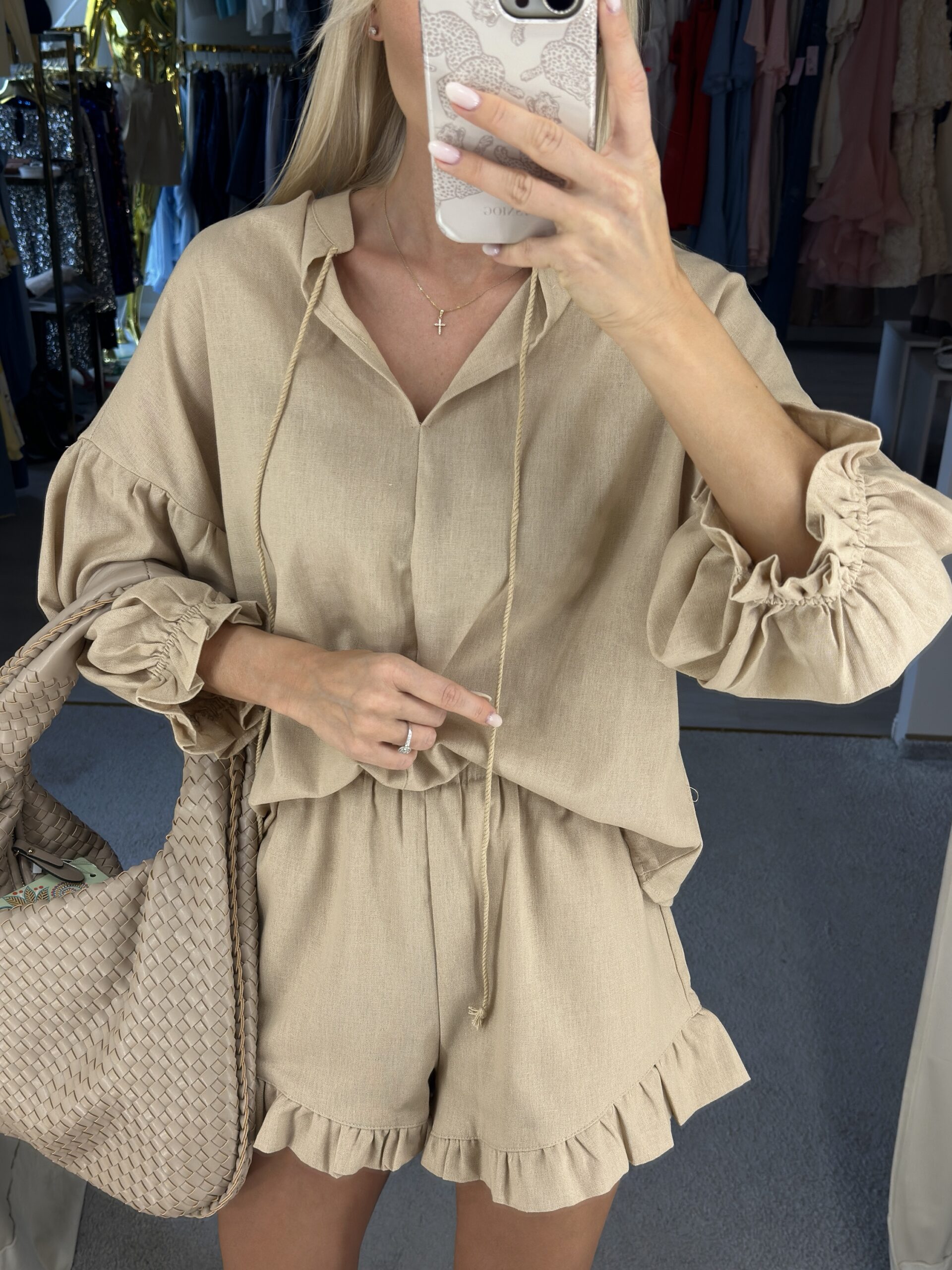 30% lino kostiumėlis WOVEN