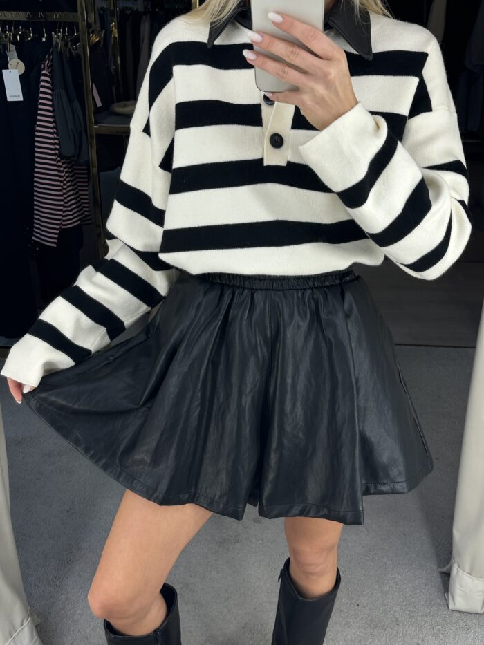 Odiniai platūs šortai