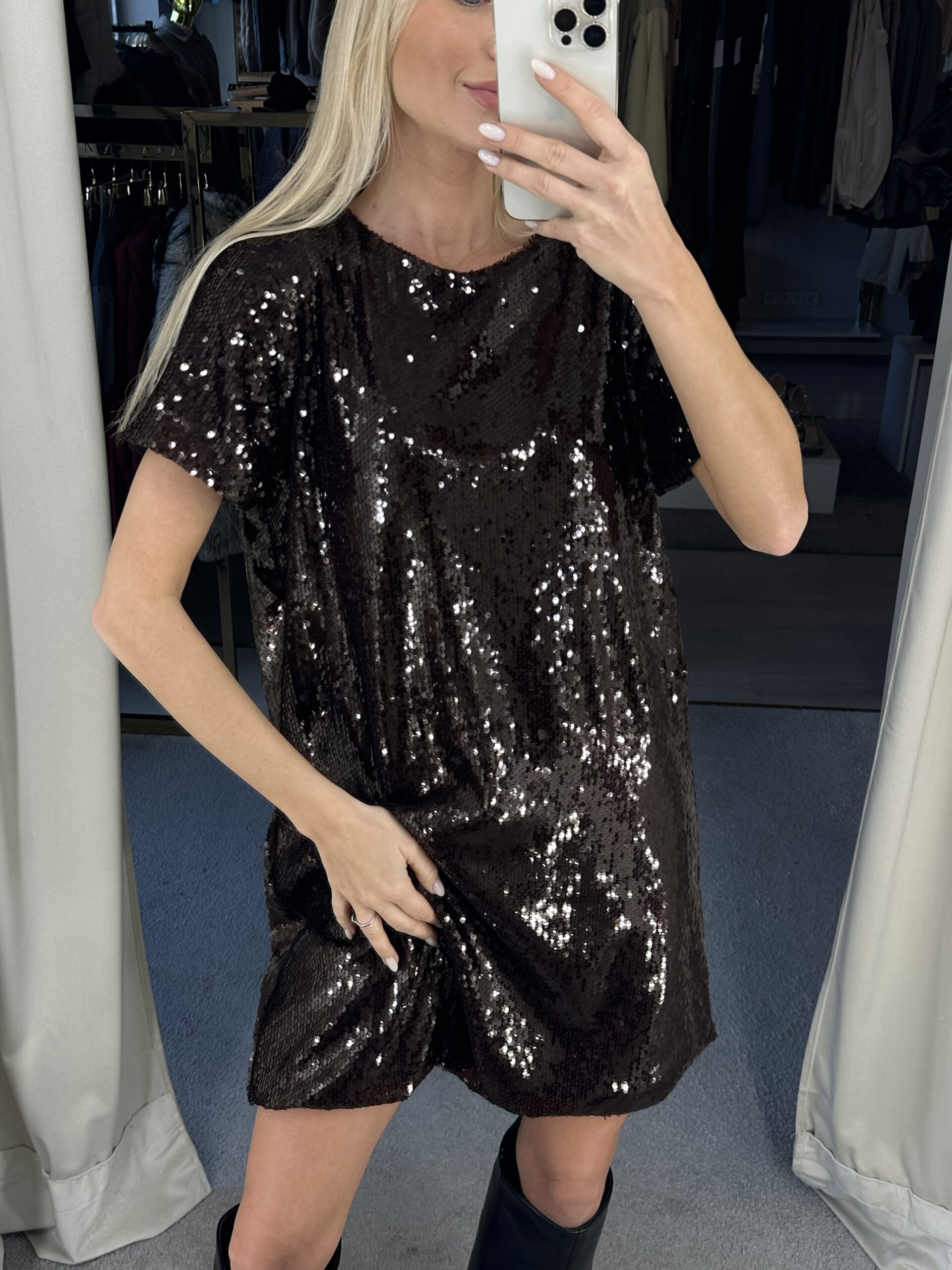 Choco blizgučių suknelė