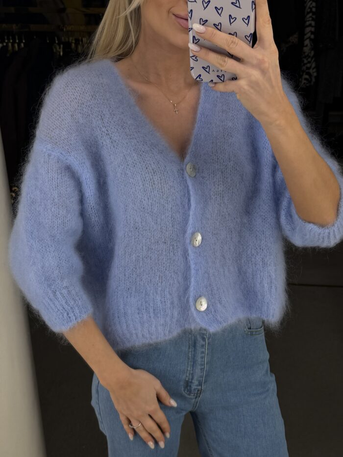 80% kid moheros megztinis su sagutėmis