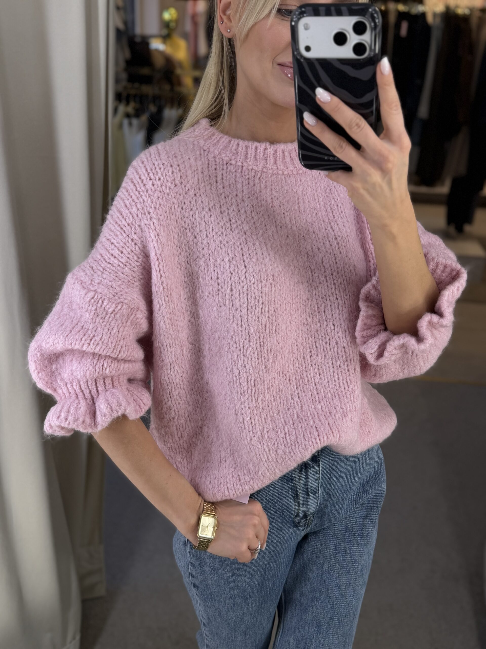 Rožinis megztinis Pinky