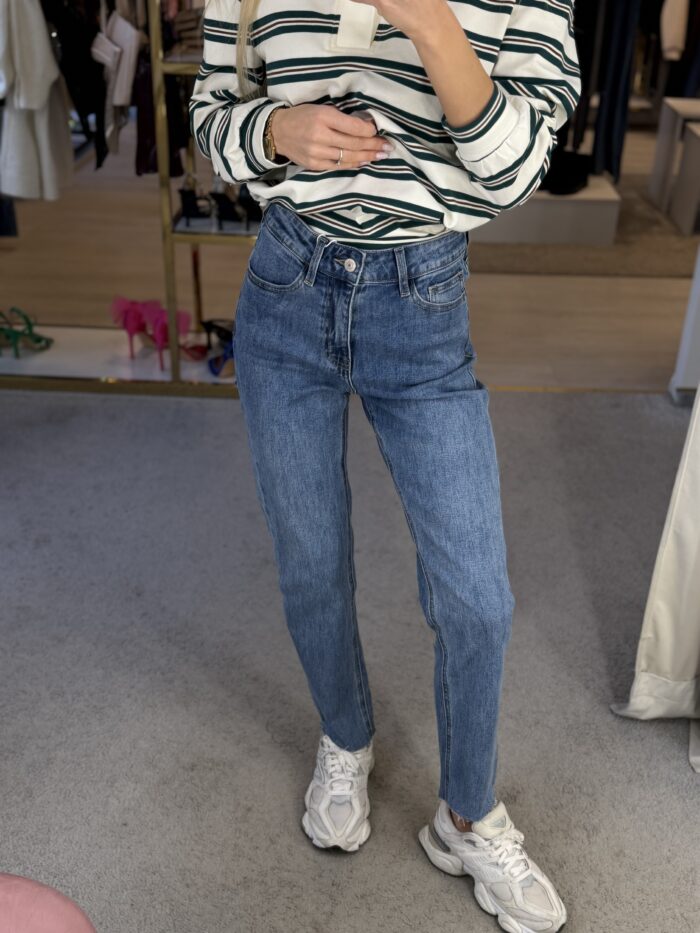 Džinsai Straight cut blue