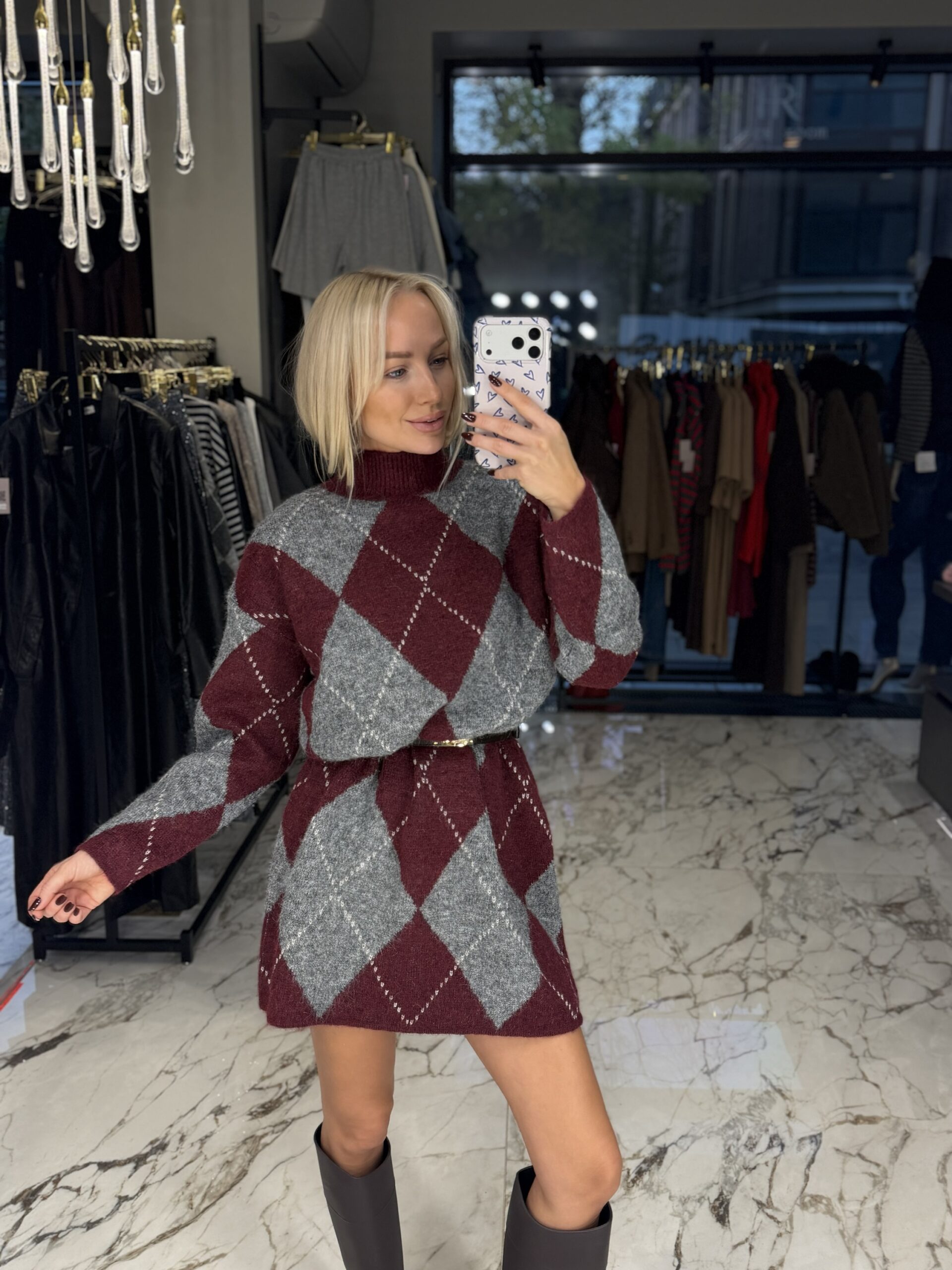 Suknelė BURGUNDY